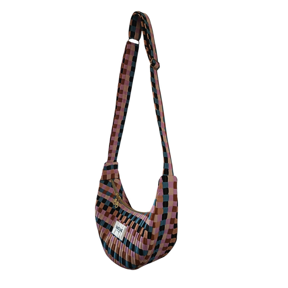 Sac Demi-lune Squares - taille S