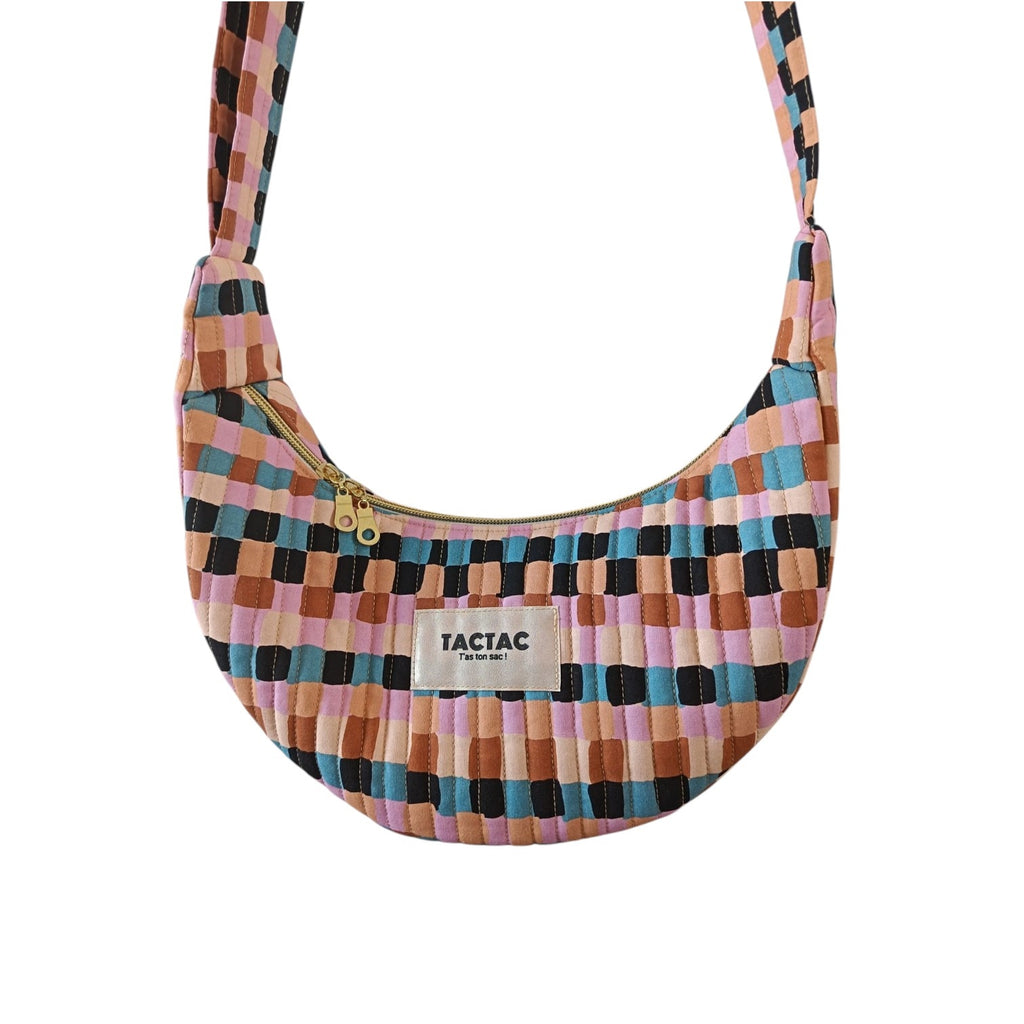 Sac Demi-lune Squares - taille S