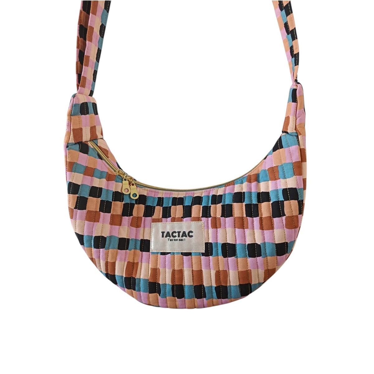 Sac Demi-lune Squares - taille S