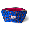 Pochette léopard bleu Klein