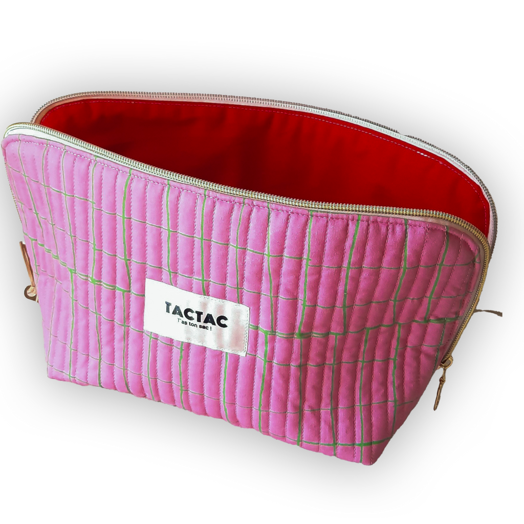Pochette rose et rouge